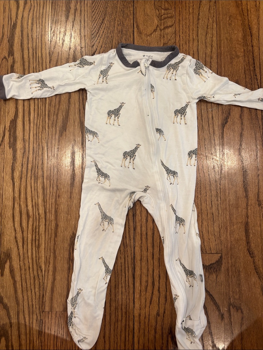 Kyte BABY Giraffe Print Footed One-Piece 6-12M